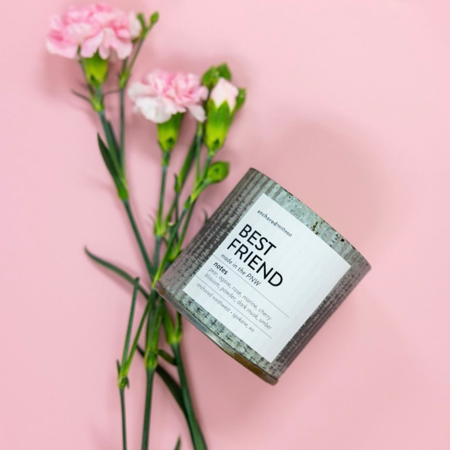 Best Friend Wood Wick Rustic Farmhouse Soy Candle