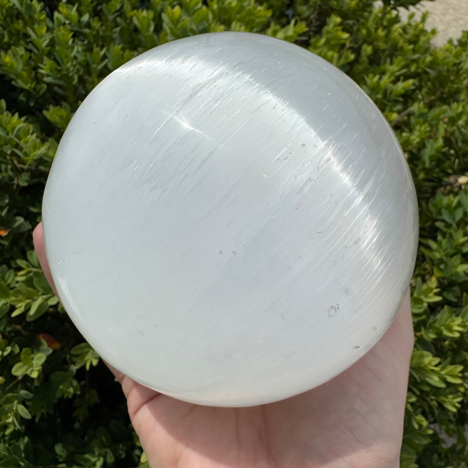 Optical Selenite Polished Gemstone Sphere