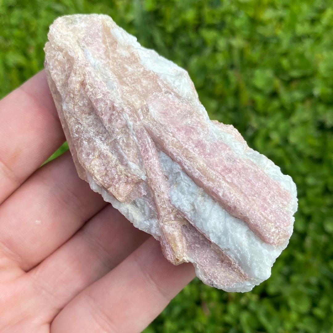 Pink Tourmaline Natural Gemstone Cluster