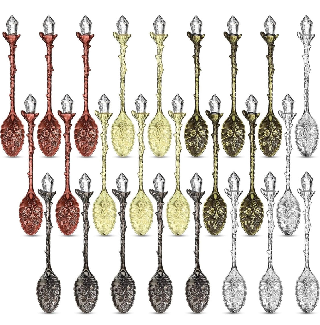 Floral Herb Spoons