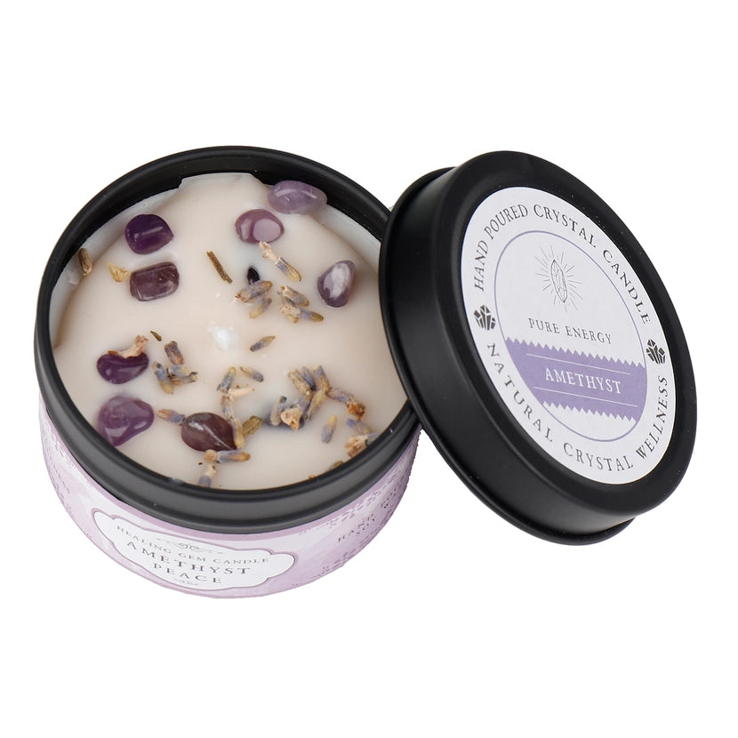 Healing Gem Candle | Crystal-Infused Soy Candle for Energy, Relaxation & Ritual