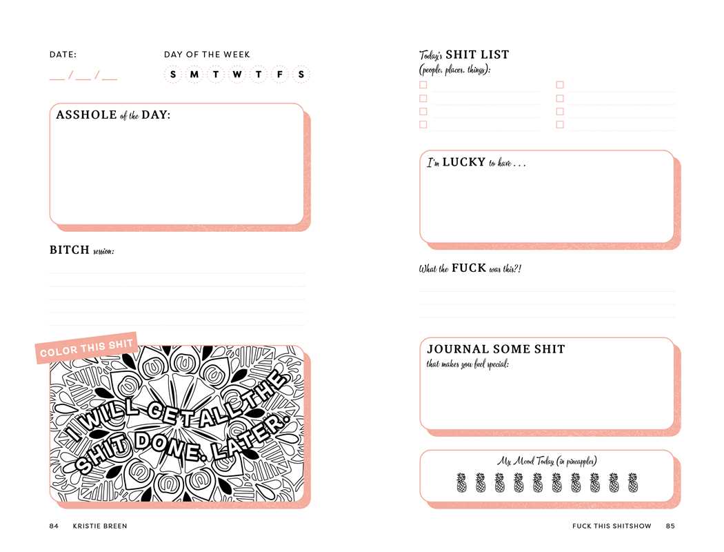 F*ck This Sh*tshow Gratitude Journal by Kristie Breen