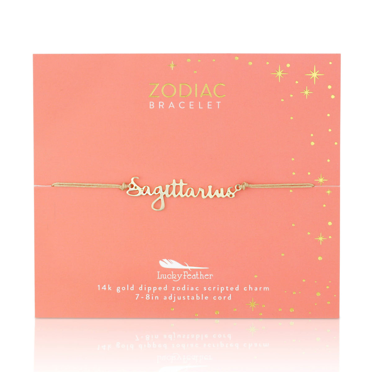 Zodiac Bracelet 14k Gold Dipped - Choose your Sign