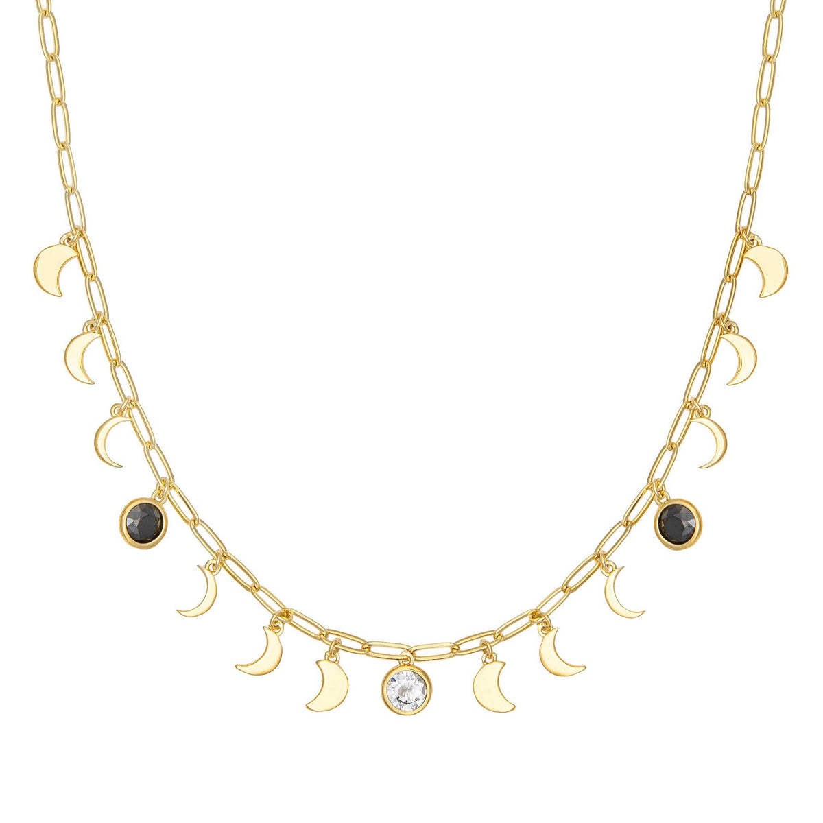 Moon Phase Necklace by Little Rooms