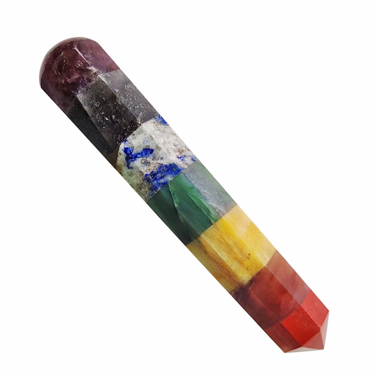 Gemstone CHAKRA Crystal MASSAGER Wand - 6"