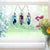 Multicolor Feather Window Panel Set of 3 - 6"H