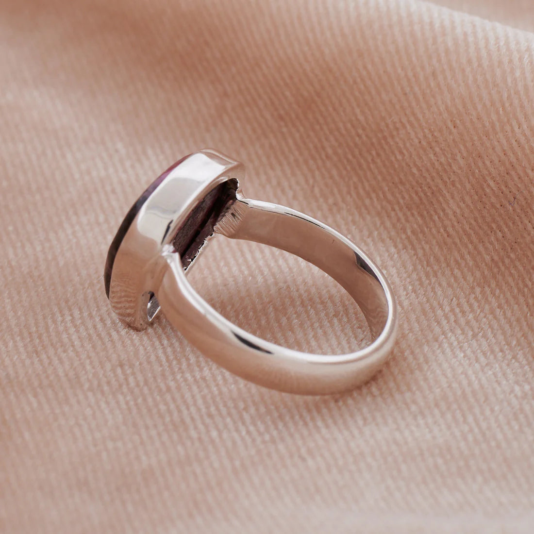 Rhodonite Ring in Sterling Silver