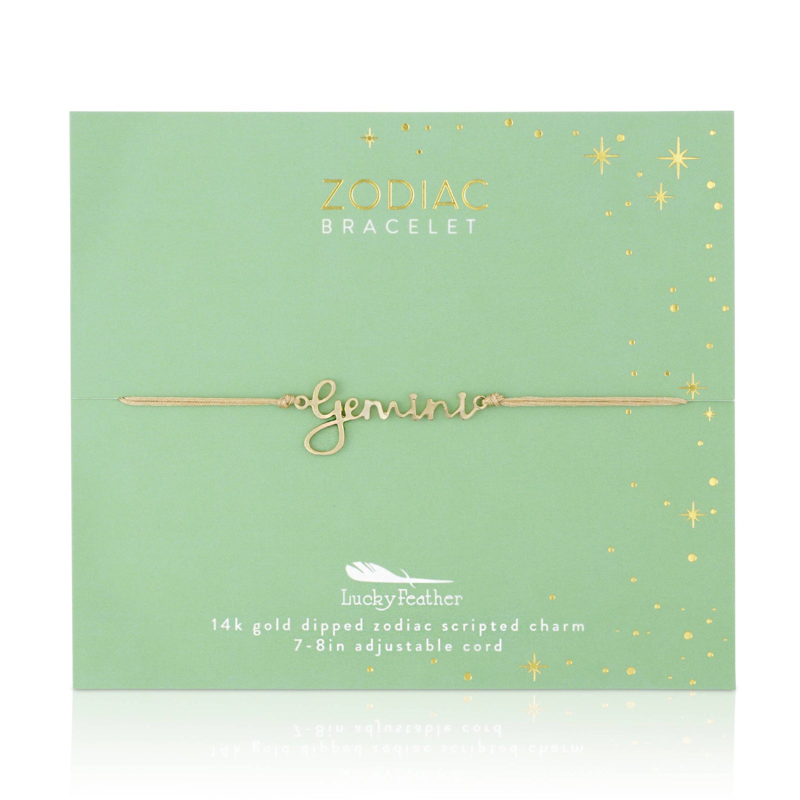 Zodiac Bracelet 14k Gold Dipped - Choose your Sign