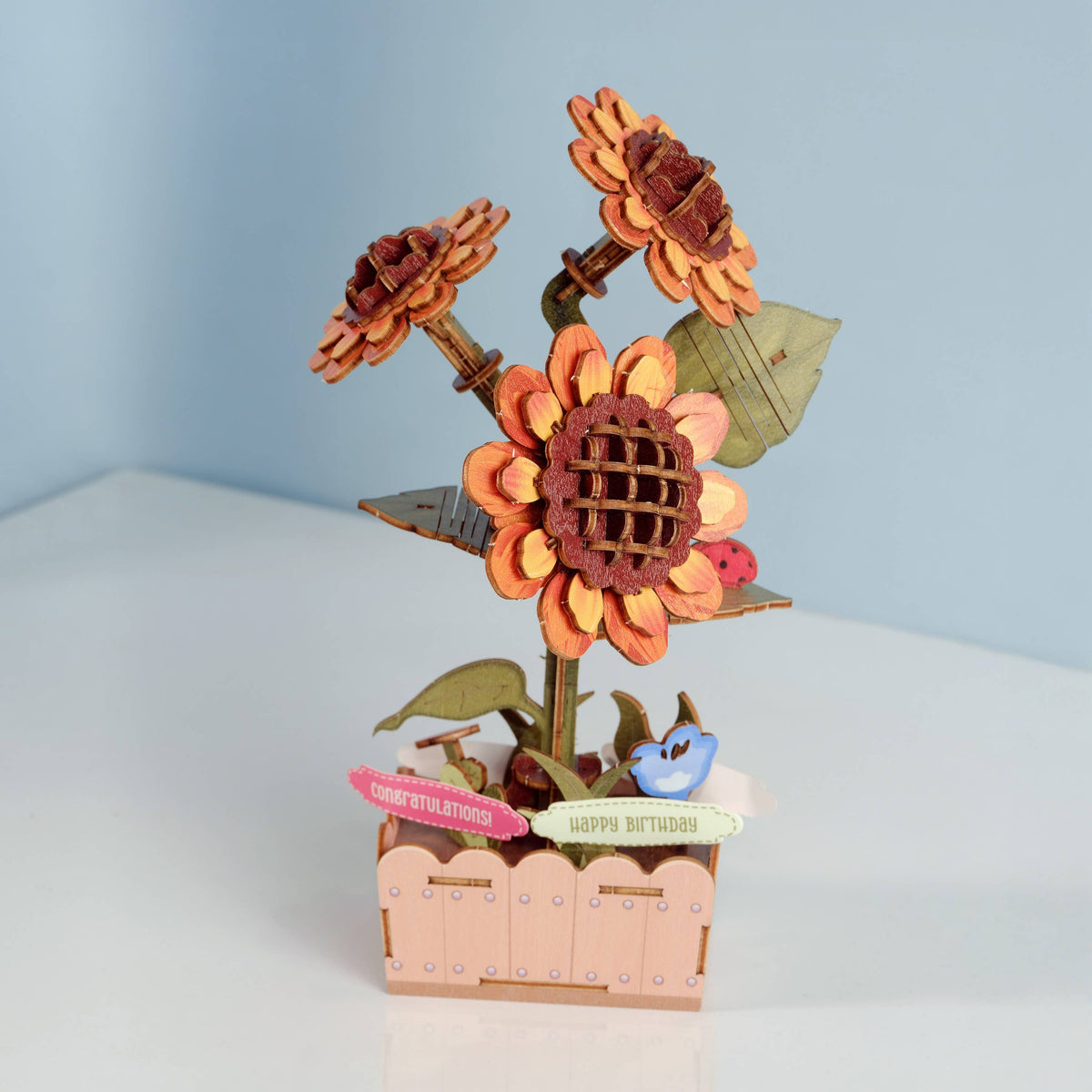 DIY Wooden Puzzle Kit - Sunflower Bloom Set