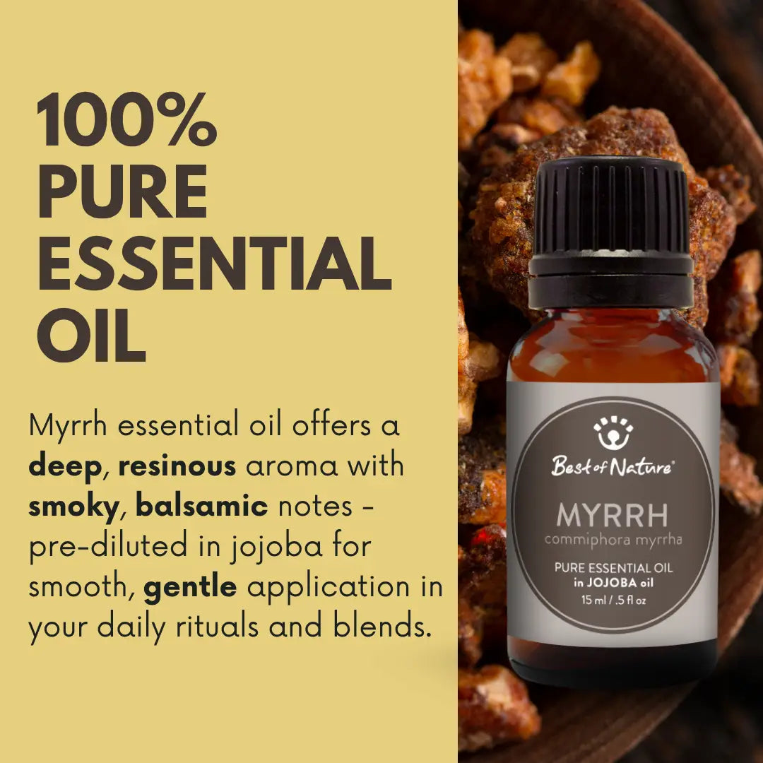 Myrrh Essential Oil Blended with Jojoba Oil