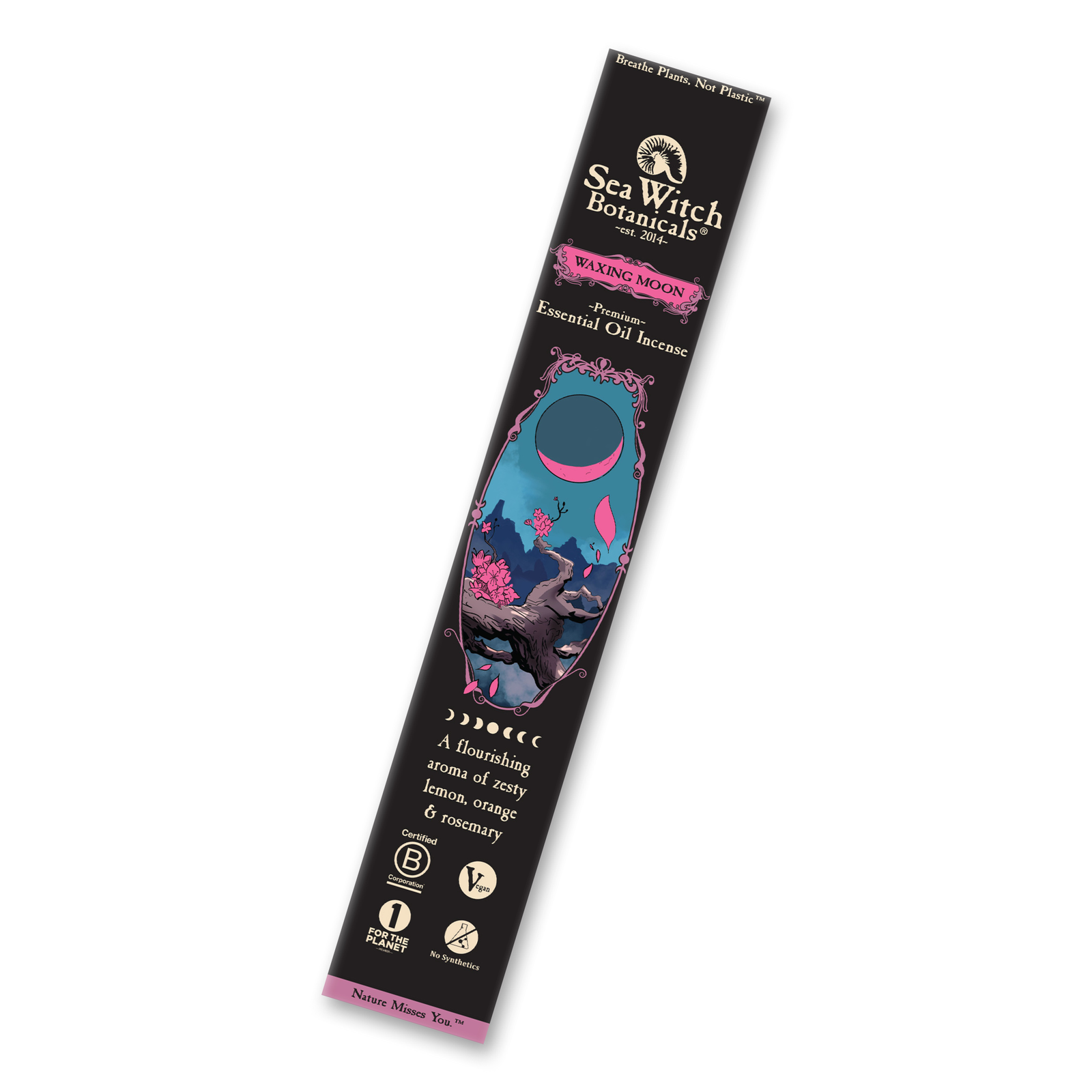 Waxing Moon Premium Incense: with Lemon, Orange & Rosemary