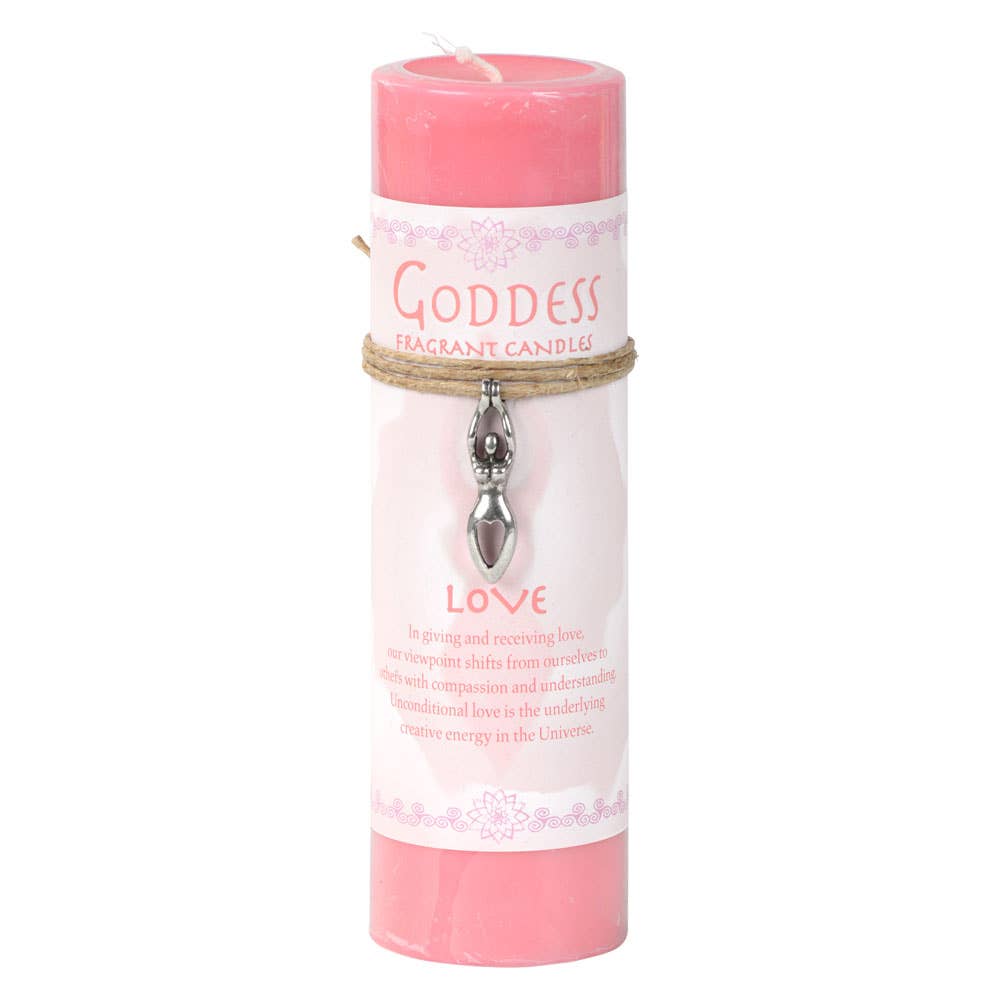 Goddess Pewter Pendant Candle