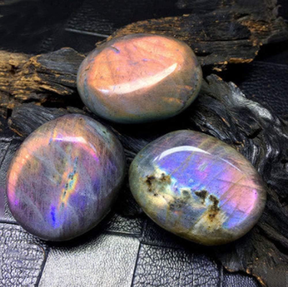 Purple Fire Labradorite Pebble Tumbled Gemstone