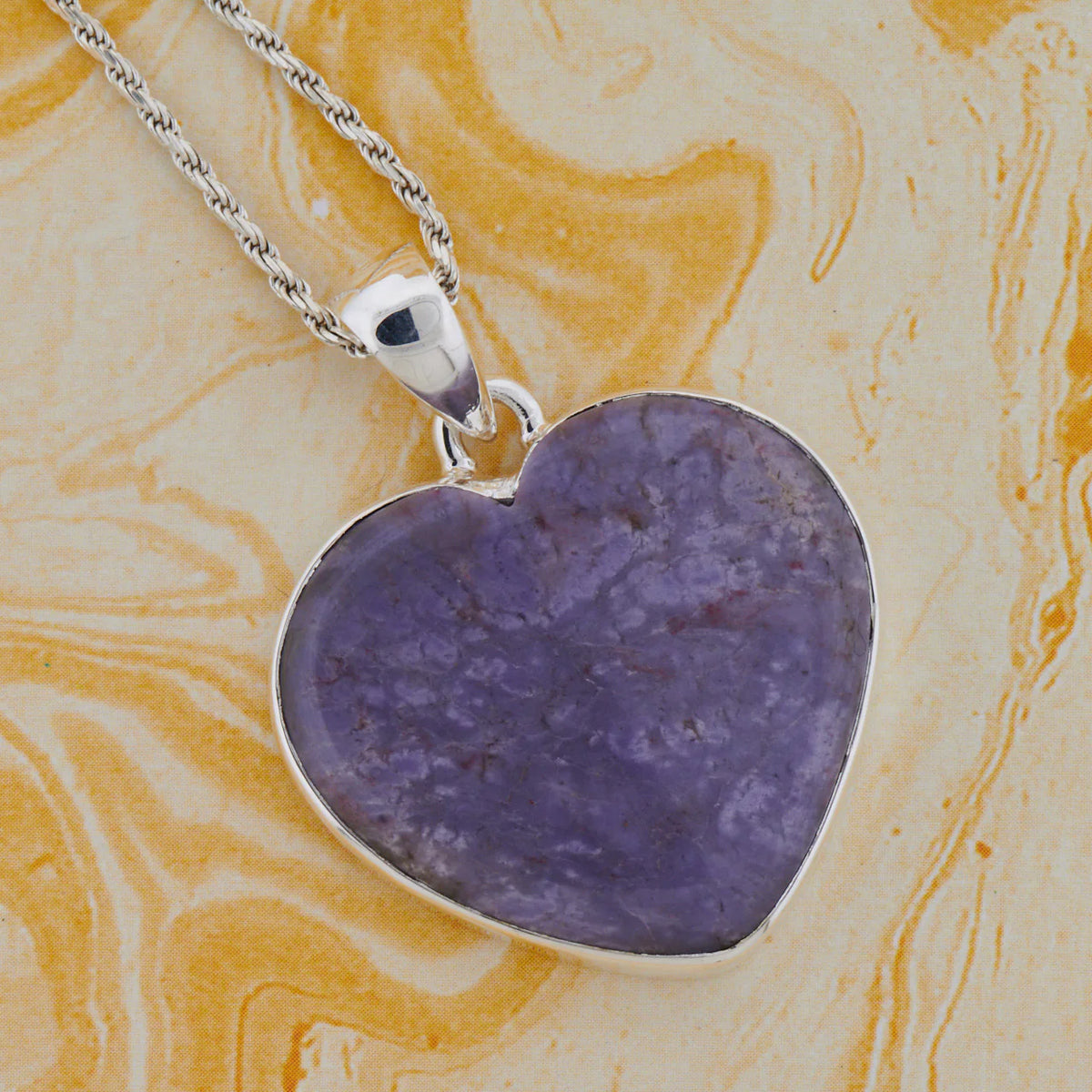 Purple Jade Sterling Silver Pendant – A Symbol of Joy and Spiritual Awakening