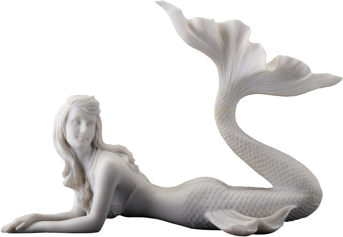Mermaid Lying Down 11 Inch
(Marble White Color)