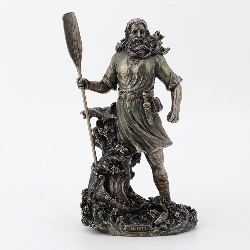 Njord: Norse God of the Wind & Sea Statue - 10"