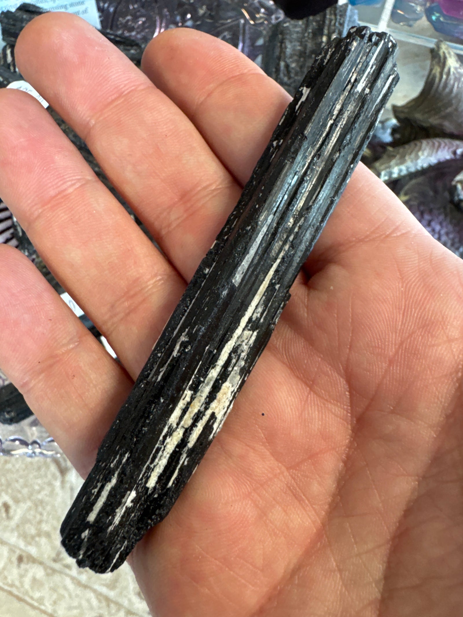 Premium Black Tourmaline Natural Gemstone