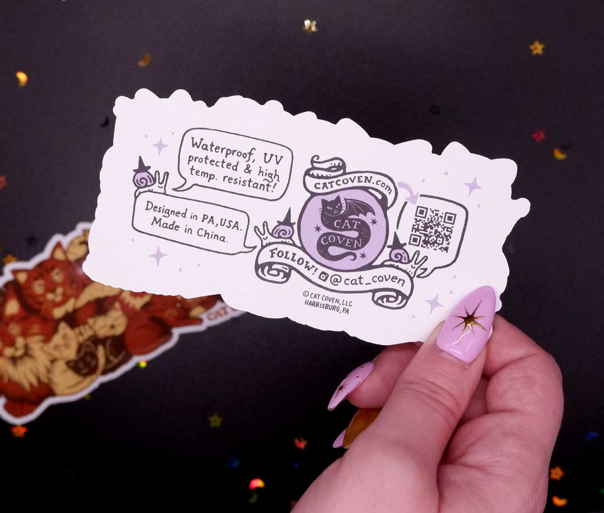 Clutter of Cats - Sticker