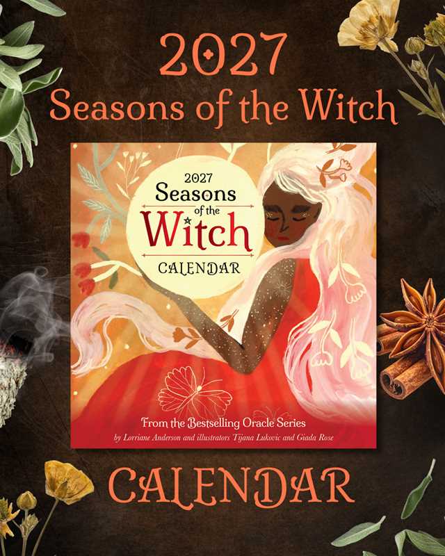 2027 Seasons of the Witch Wall Calendar – Yearlong Witchcraft, Self-Care & Seasonal Magic