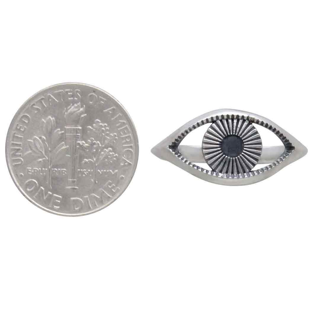Sterling Silver Large Eye Ring