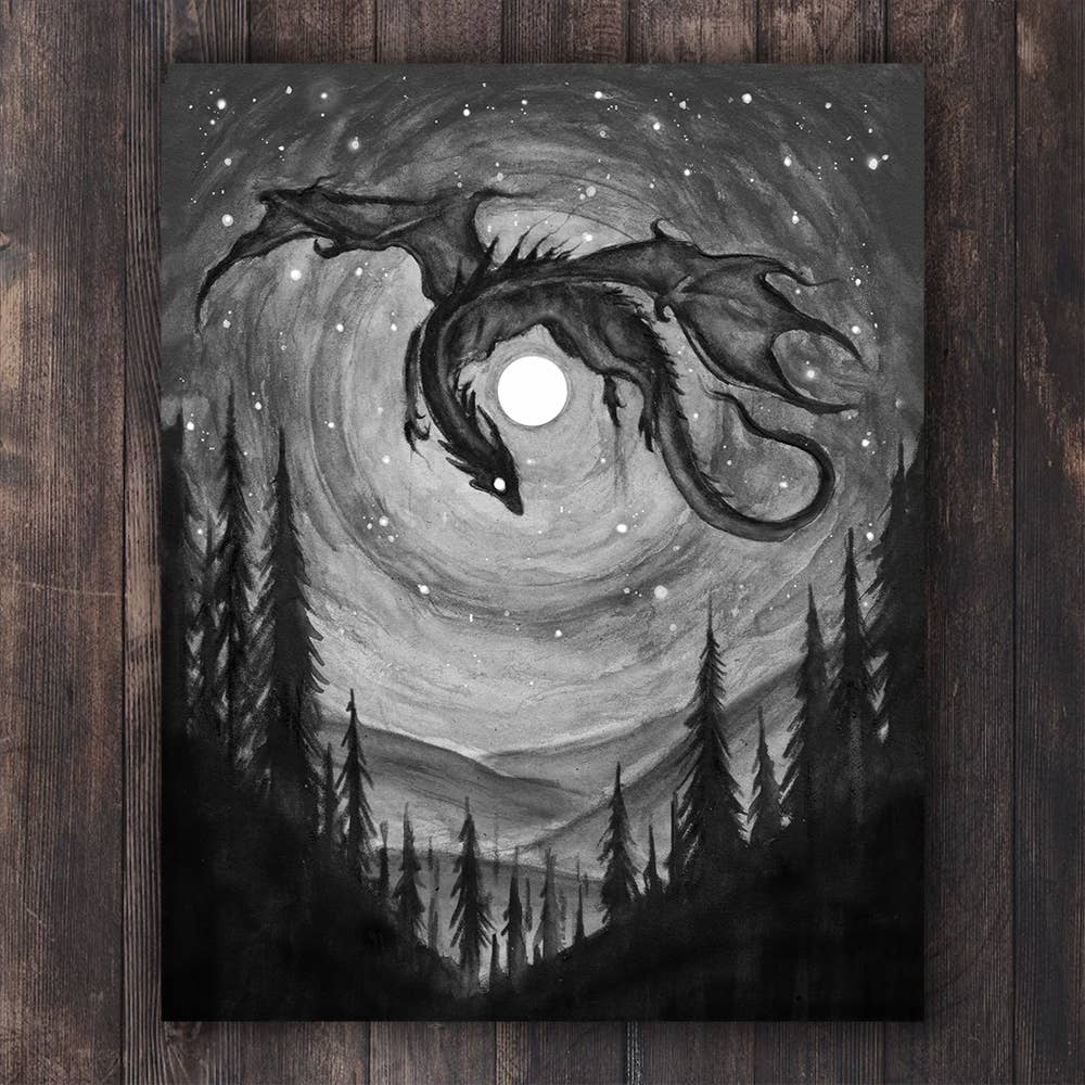 Nightbringer Dragon Print
