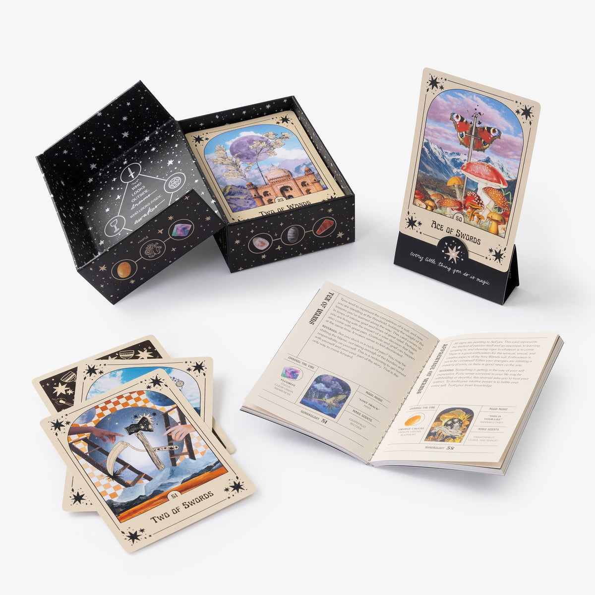 Every Little Thing You Do Is Magic Tarot cards with the included card stand