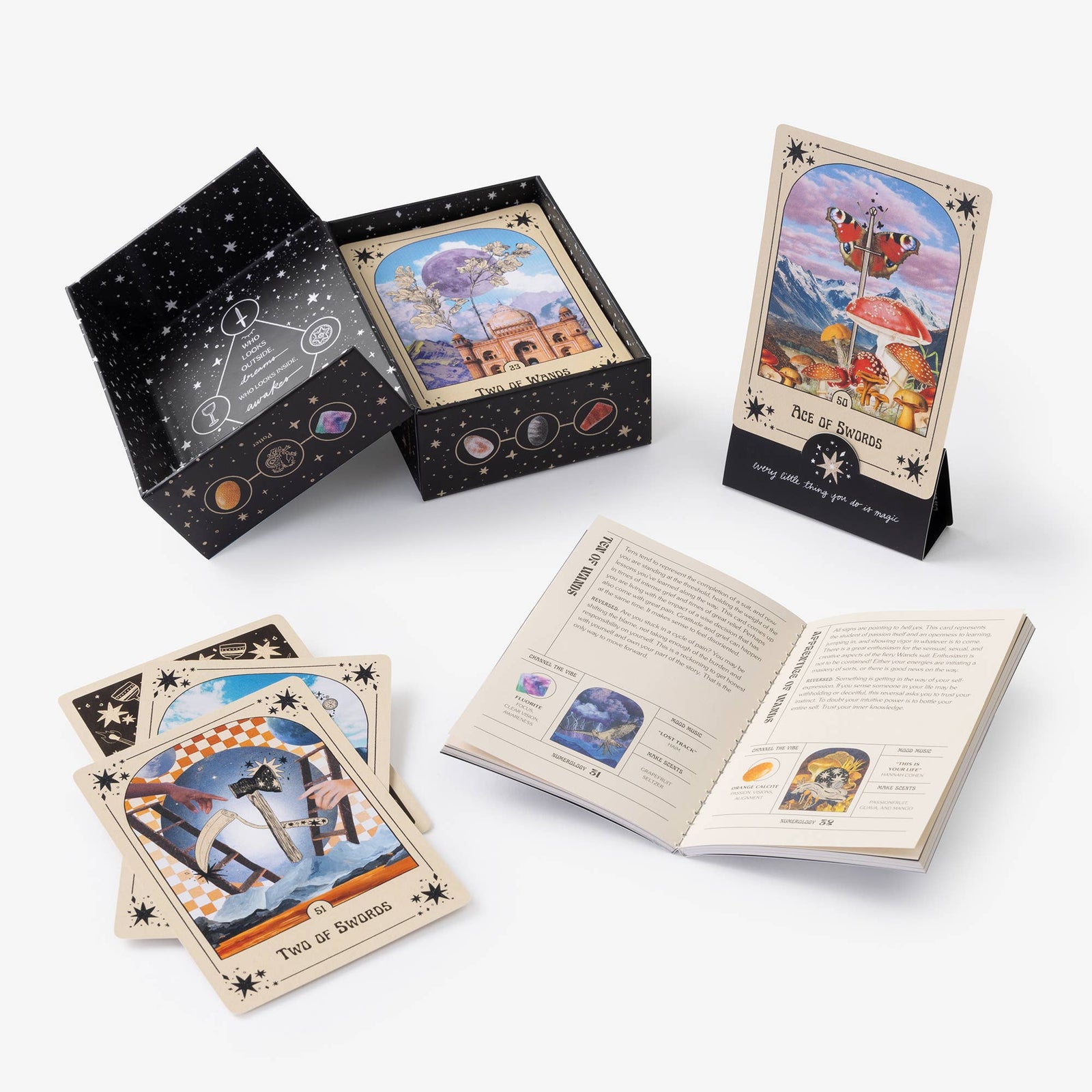 Every Little Thing You Do Is Magic Tarot cards with the included card stand