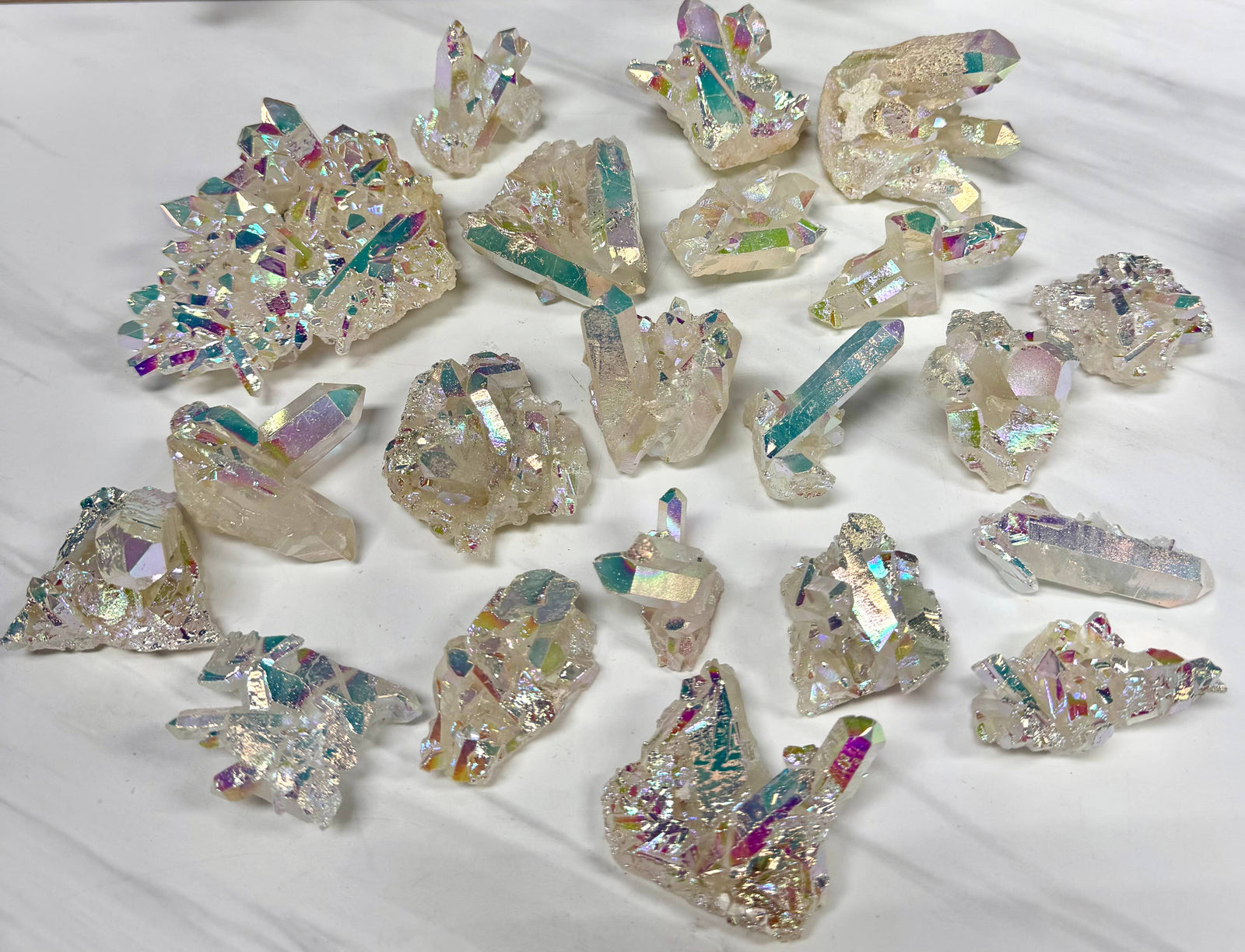 Angel Aura Quartz Cluster Crystal