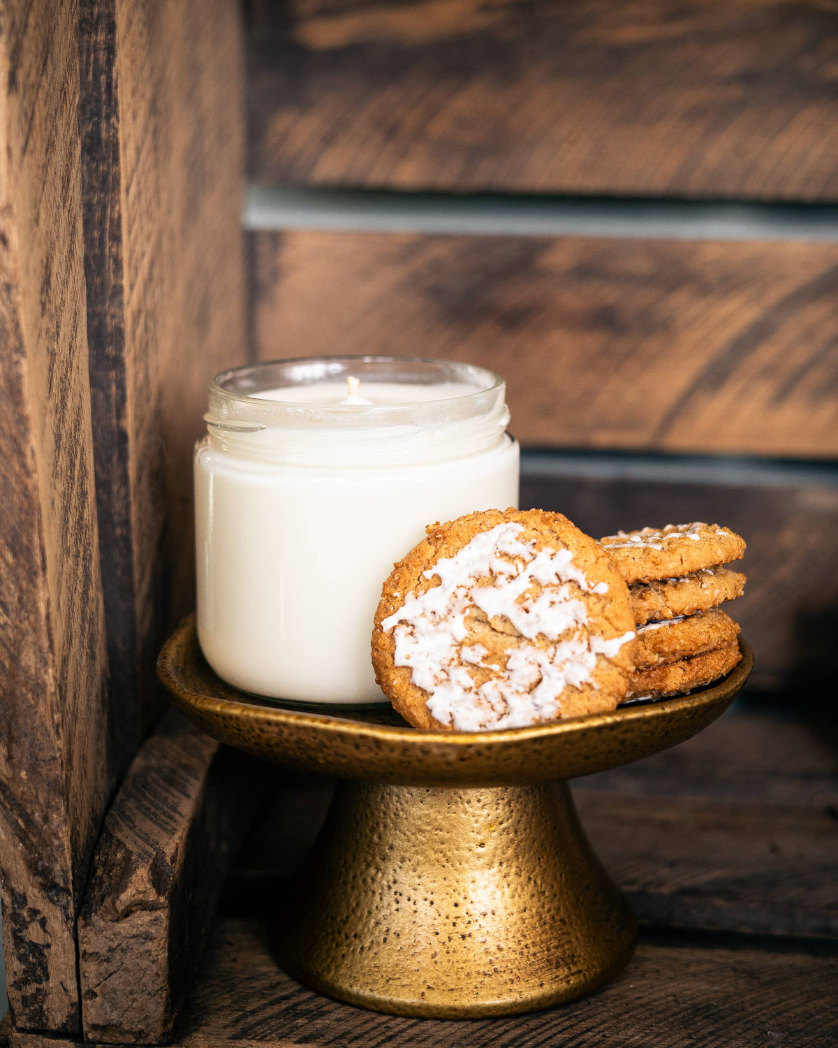Frosted Gingersnap Soy Candle | Hand-poured
