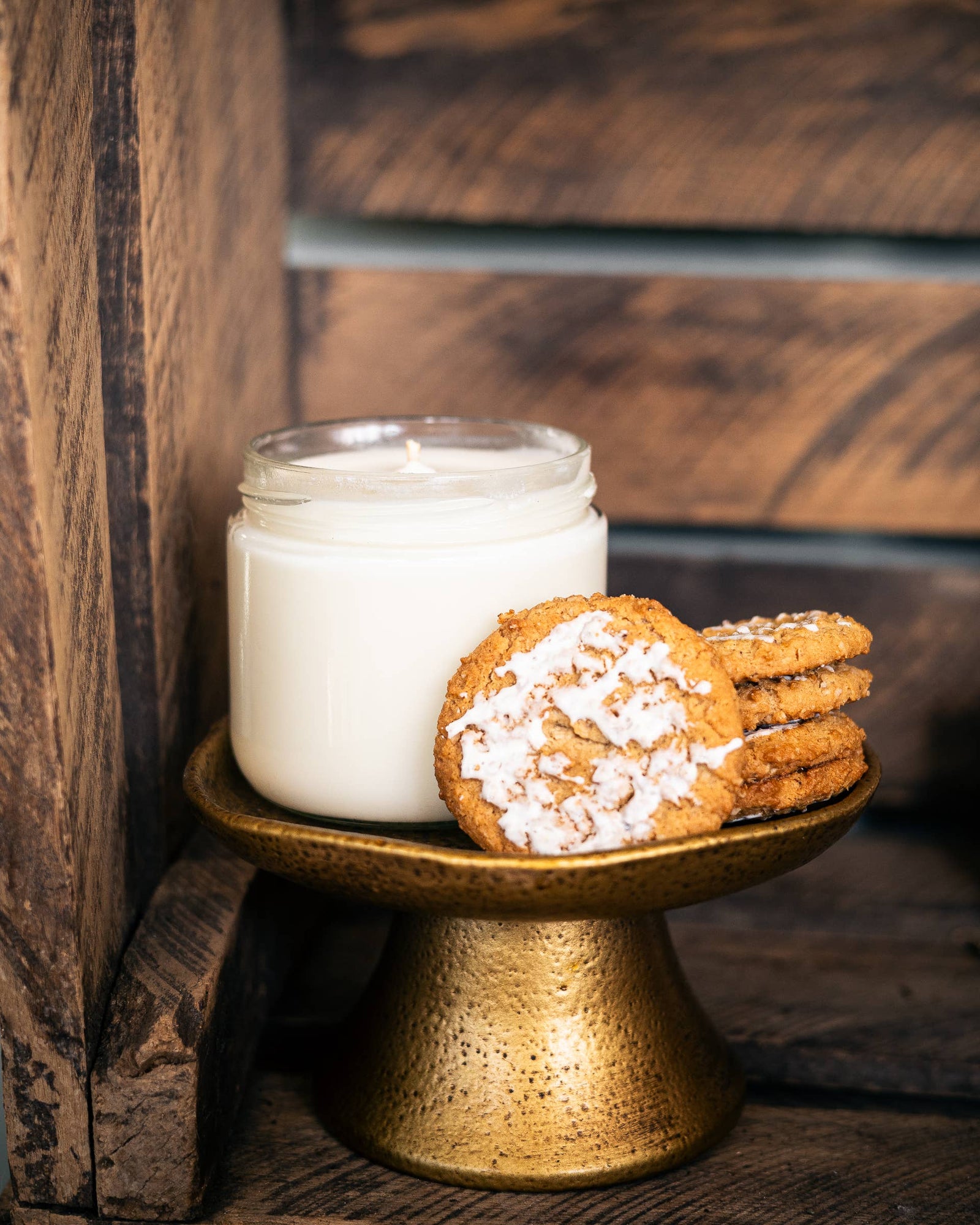 Frosted Gingersnap Soy Candle | Hand-poured