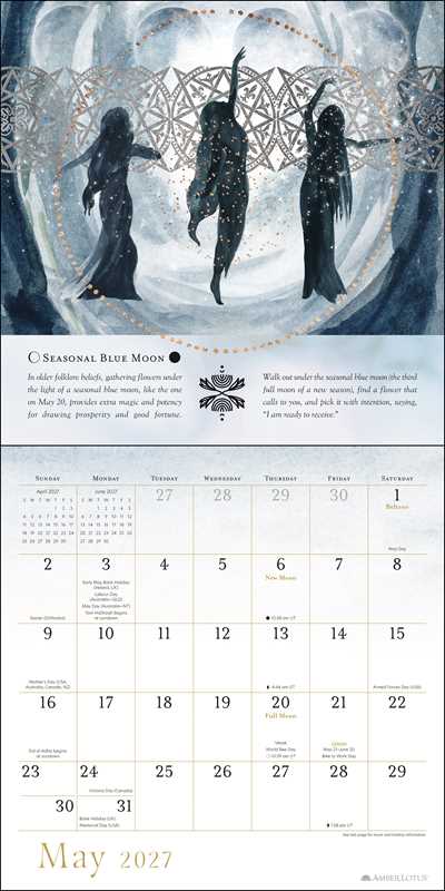 Year of the Witch 2027 Wall Calendar – Seasonal Intuitive Magick for Every Month
