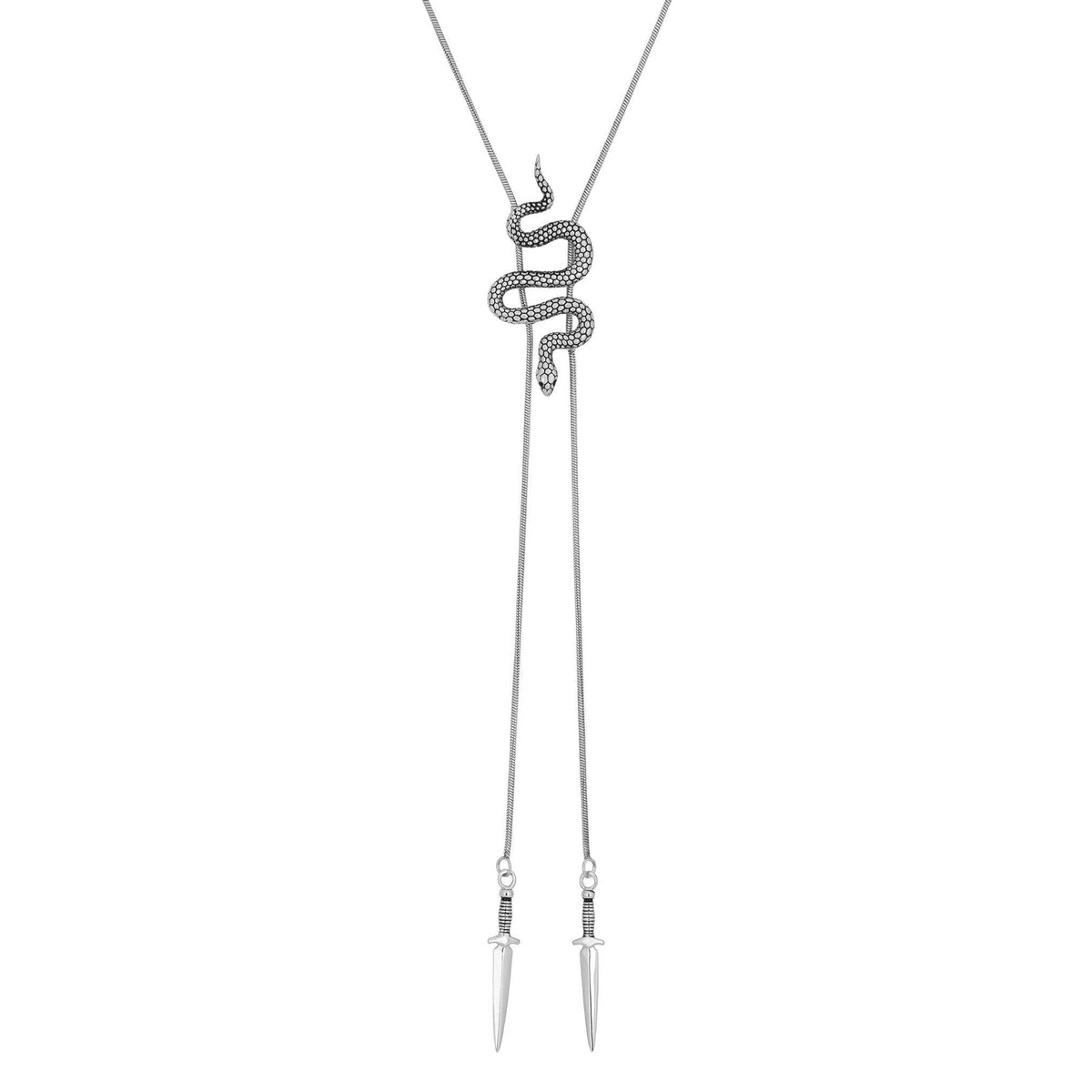 Snake Bolo Tie Necklace