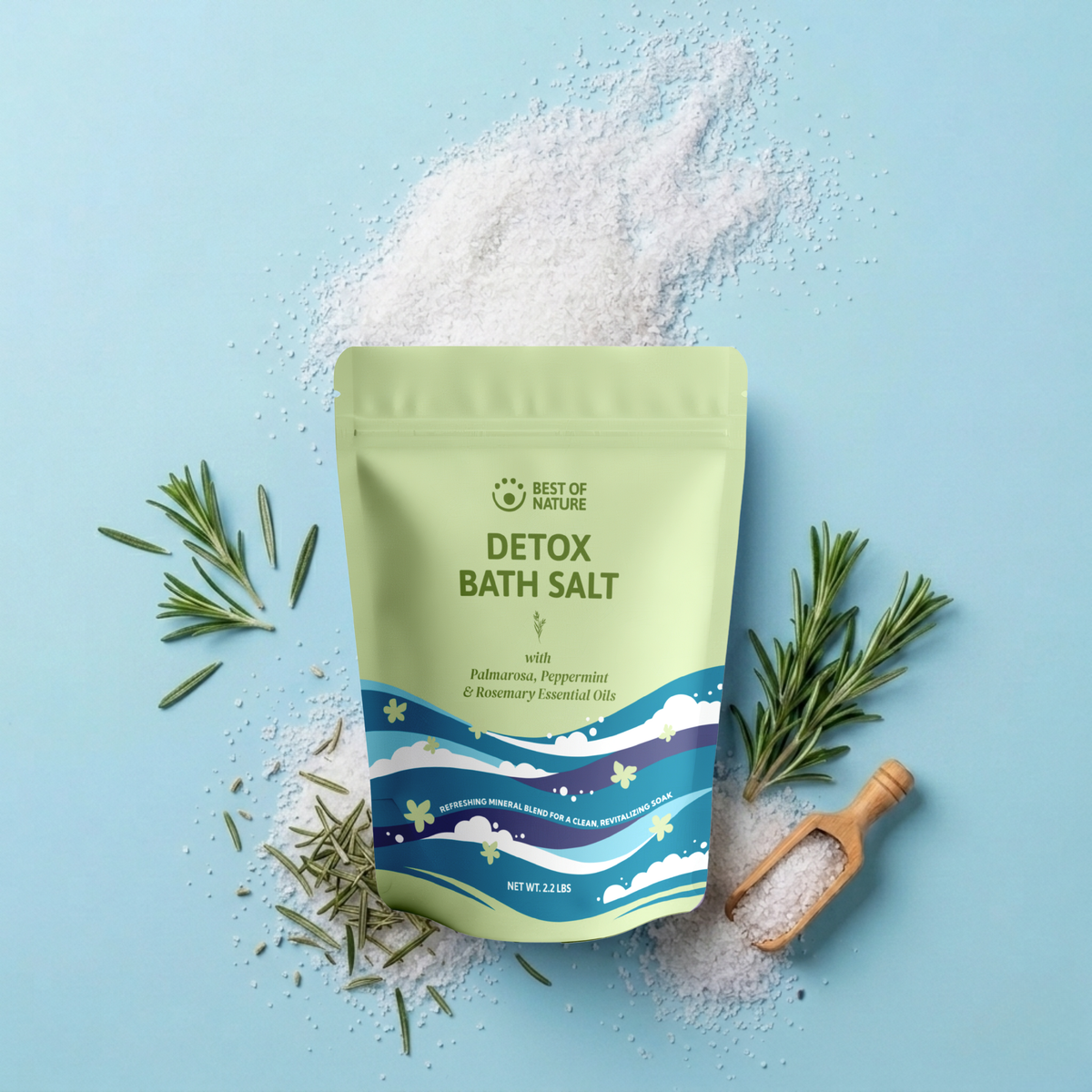 Detox Mineral Bath Salt with Pure Essential Oils