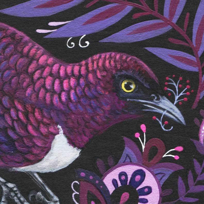 Purple Gem Starling Bird Print