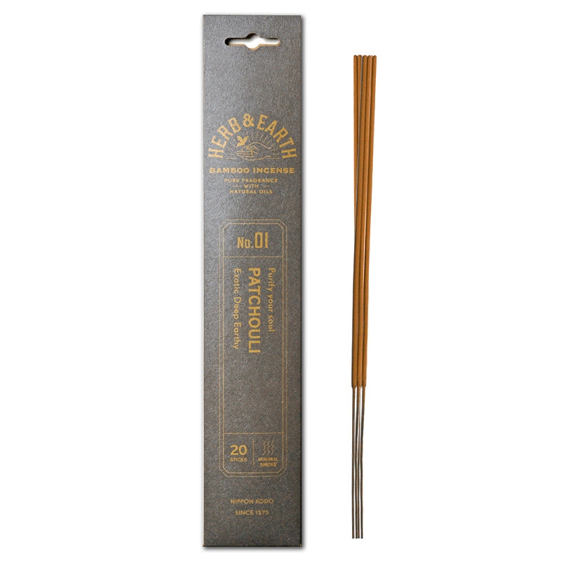 Herb &amp; Earth - Patchouli Bamboo Stick Incense