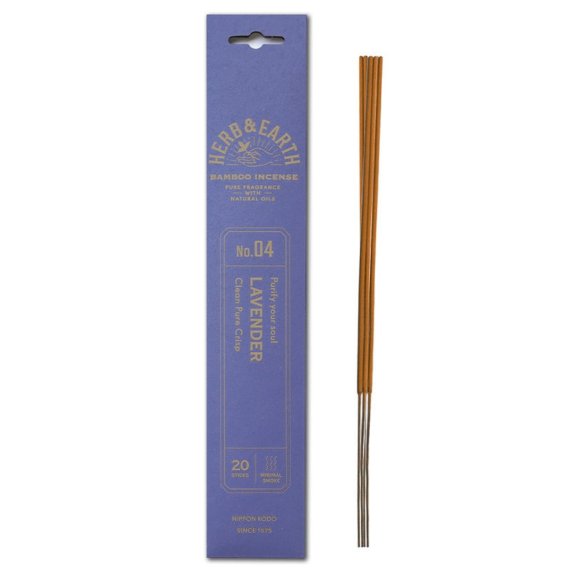 Herb &amp; Earth - Lavender Bamboo Stick Incense