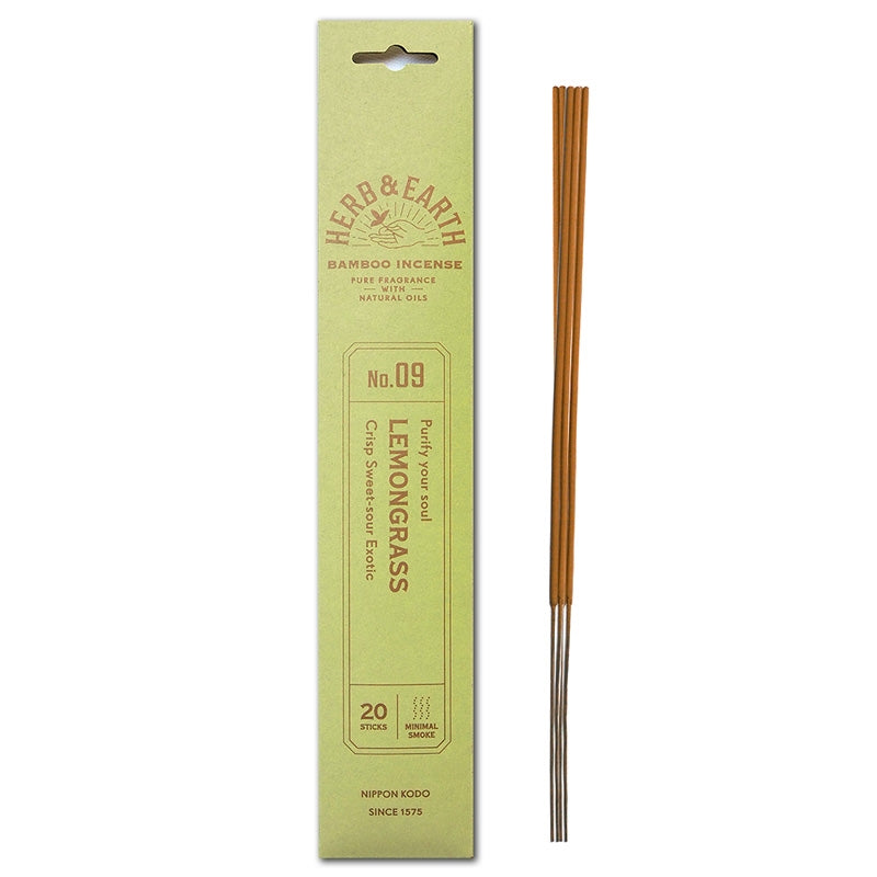 Herb &amp; Earth - Lemongrass Bamboo Stick Incense