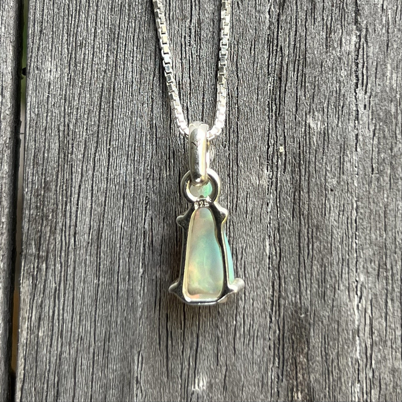 Ethiopian Opal Sterling Silver Pendant
