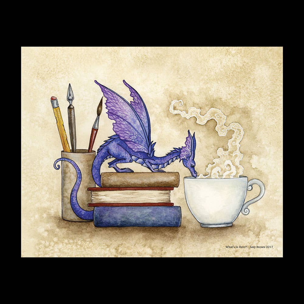 What's In Here? by Amy Brown – 8x10 Signed Fantasy Art Print