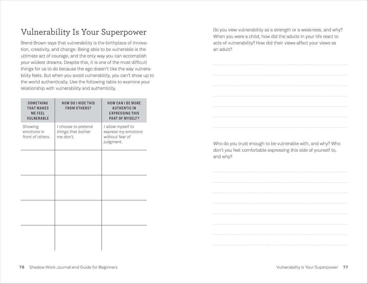 Shadow Work Journal and Guide for Beginners: An Introduction to Discovering and Healing Your Unconscious Self