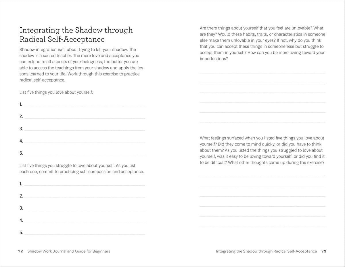 Shadow Work Journal and Guide for Beginners: An Introduction to Discovering and Healing Your Unconscious Self