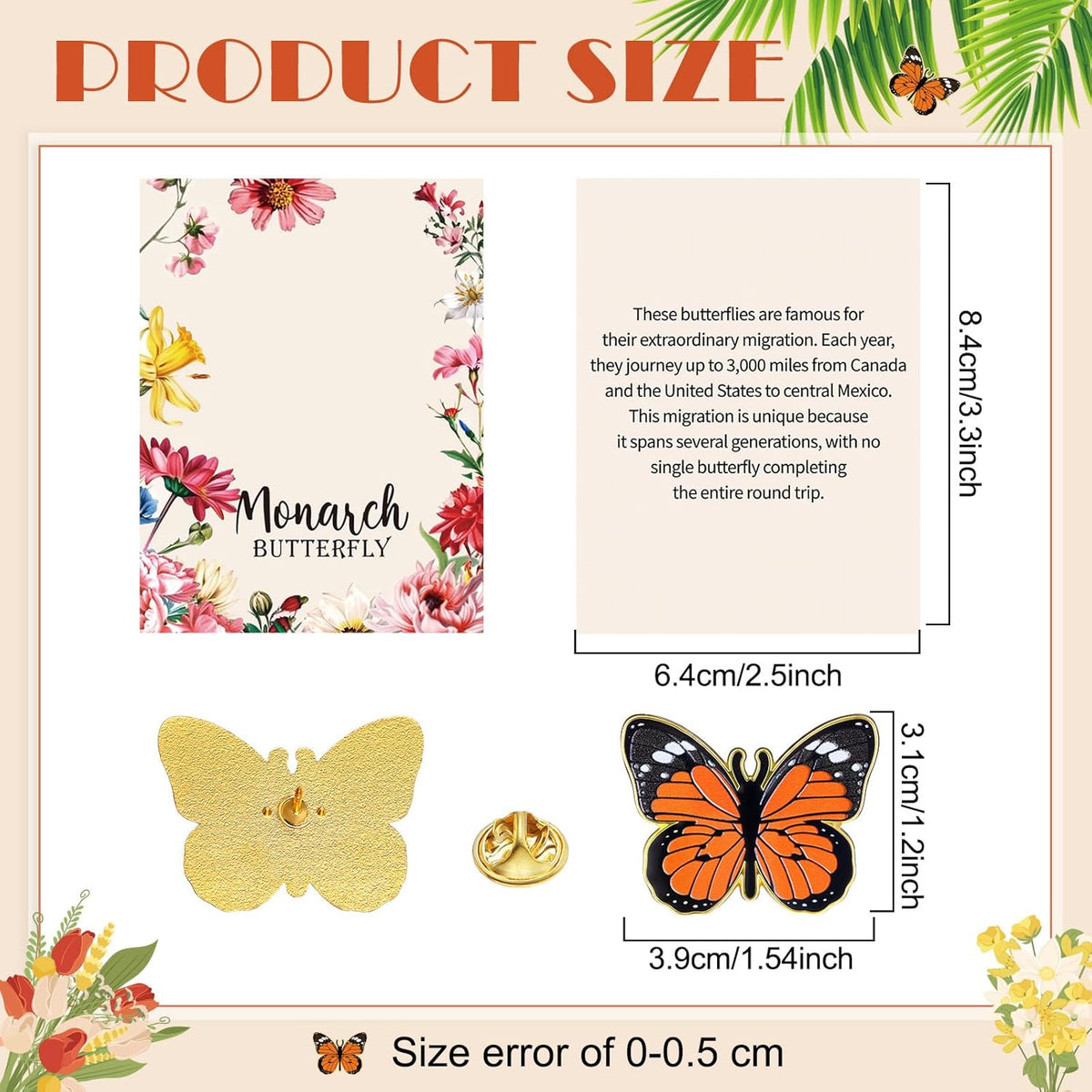Monarch Butterfly Pin