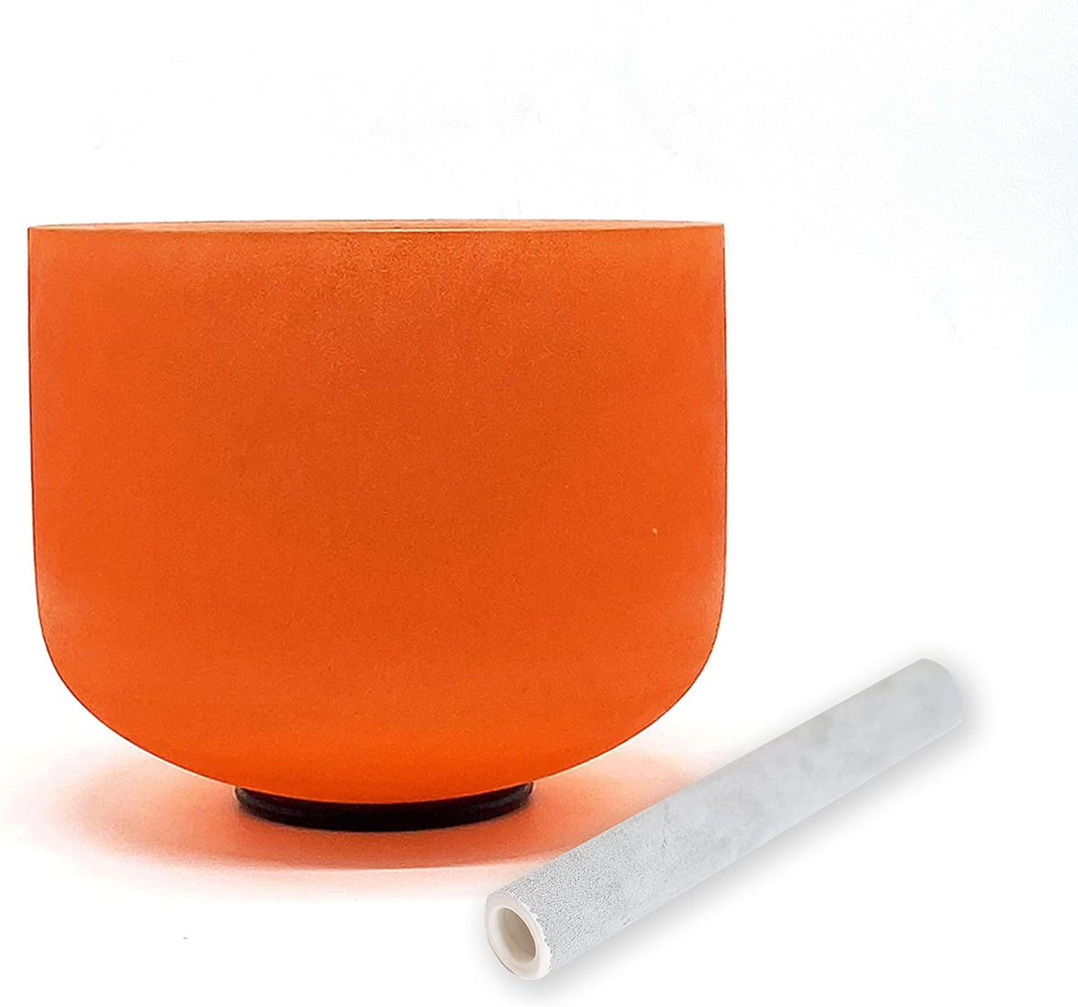 Frosted Pure Quartz Singing Bowls - Chakra Colored and Tuned