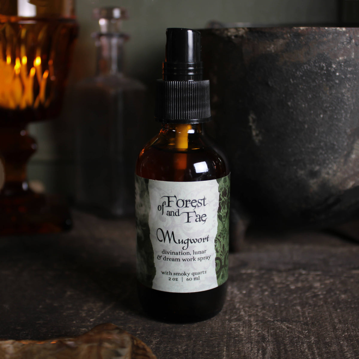 Mugwort Ritual Spray • Crystal Infused • Dreams