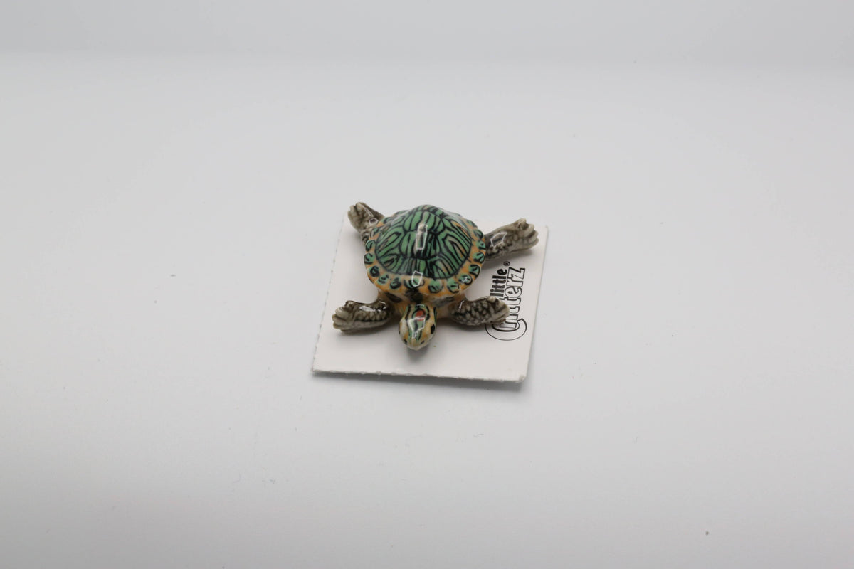 Bask Red-Eared Slider Porcelain Miniature