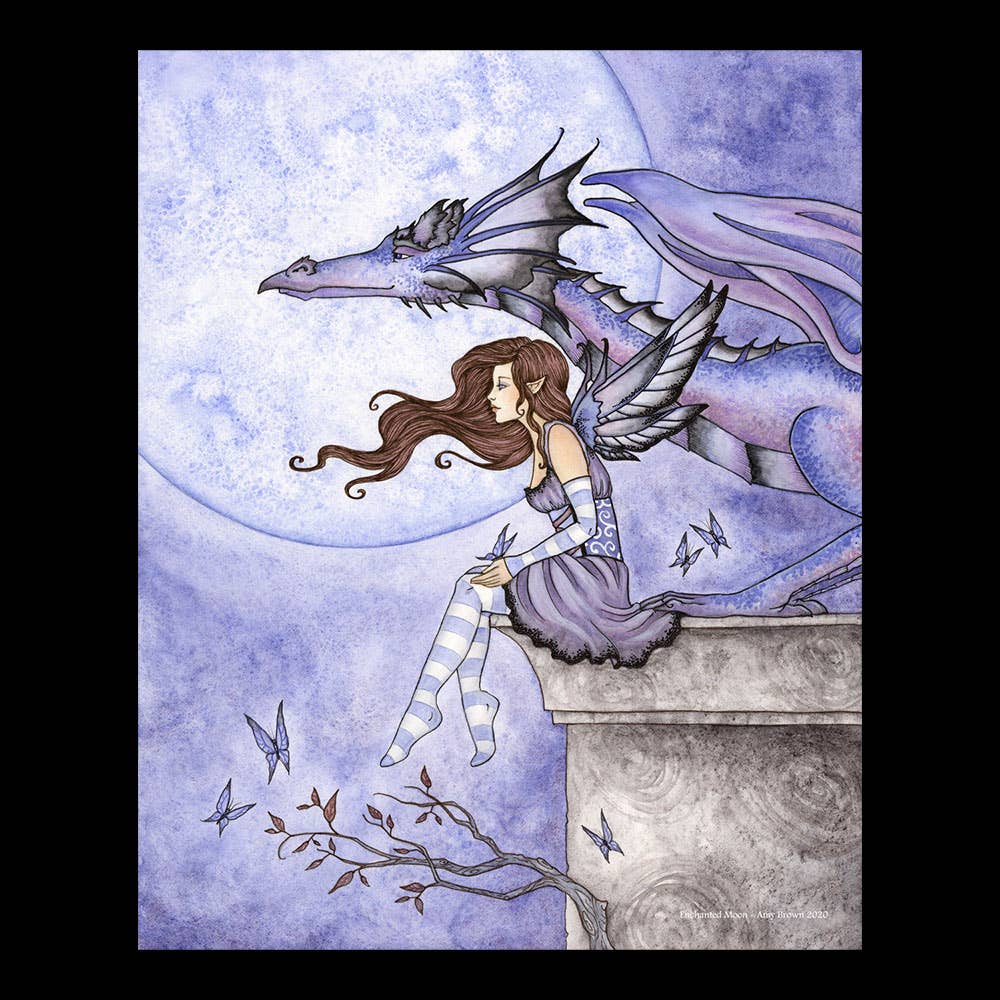 Enchanted Moon by Amy Brown – 8x10 Signed Fantasy Art Print
