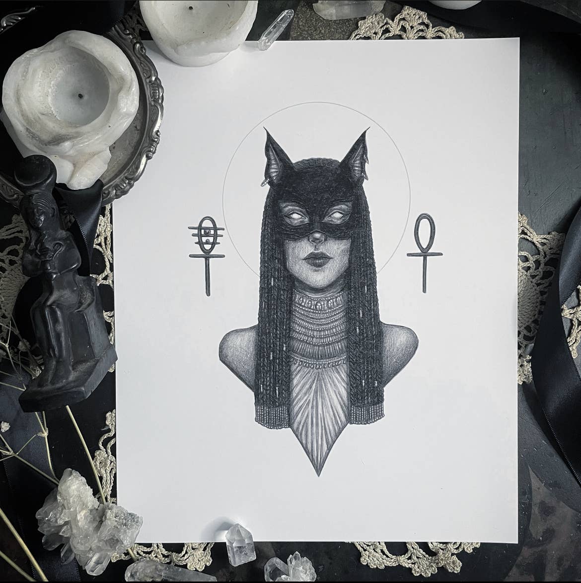 Bastet Fine Art Print - Egyptian Goddess of Protection