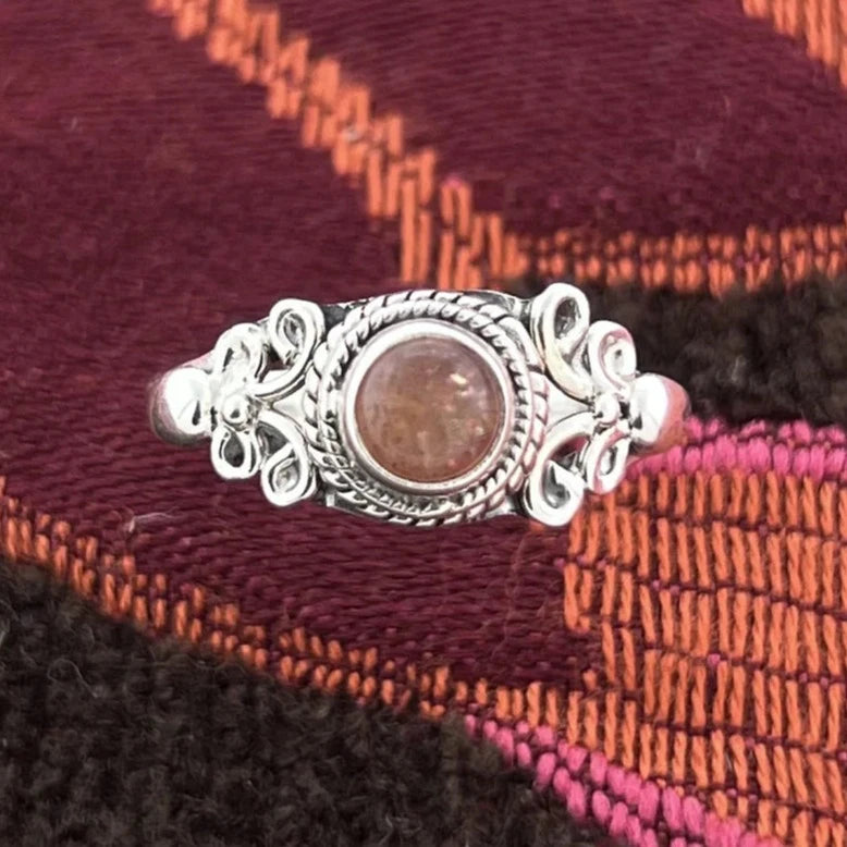 Sunstone Sterling Silver Eden Ring