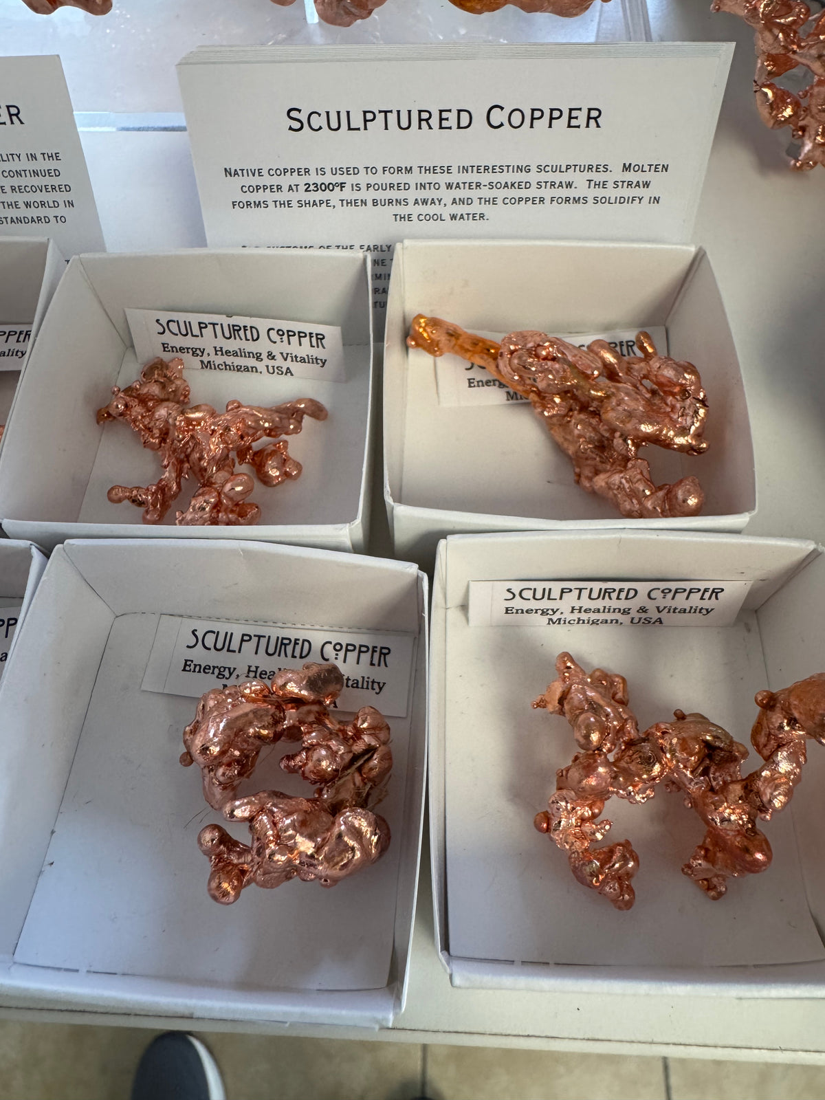 Sculptured Michigan Copper Specimen