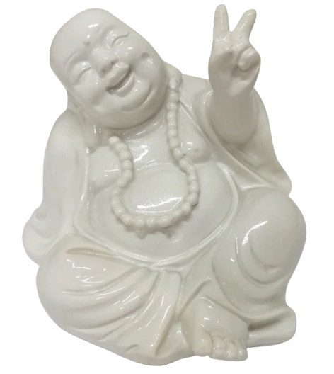 Peace Buddha - White
